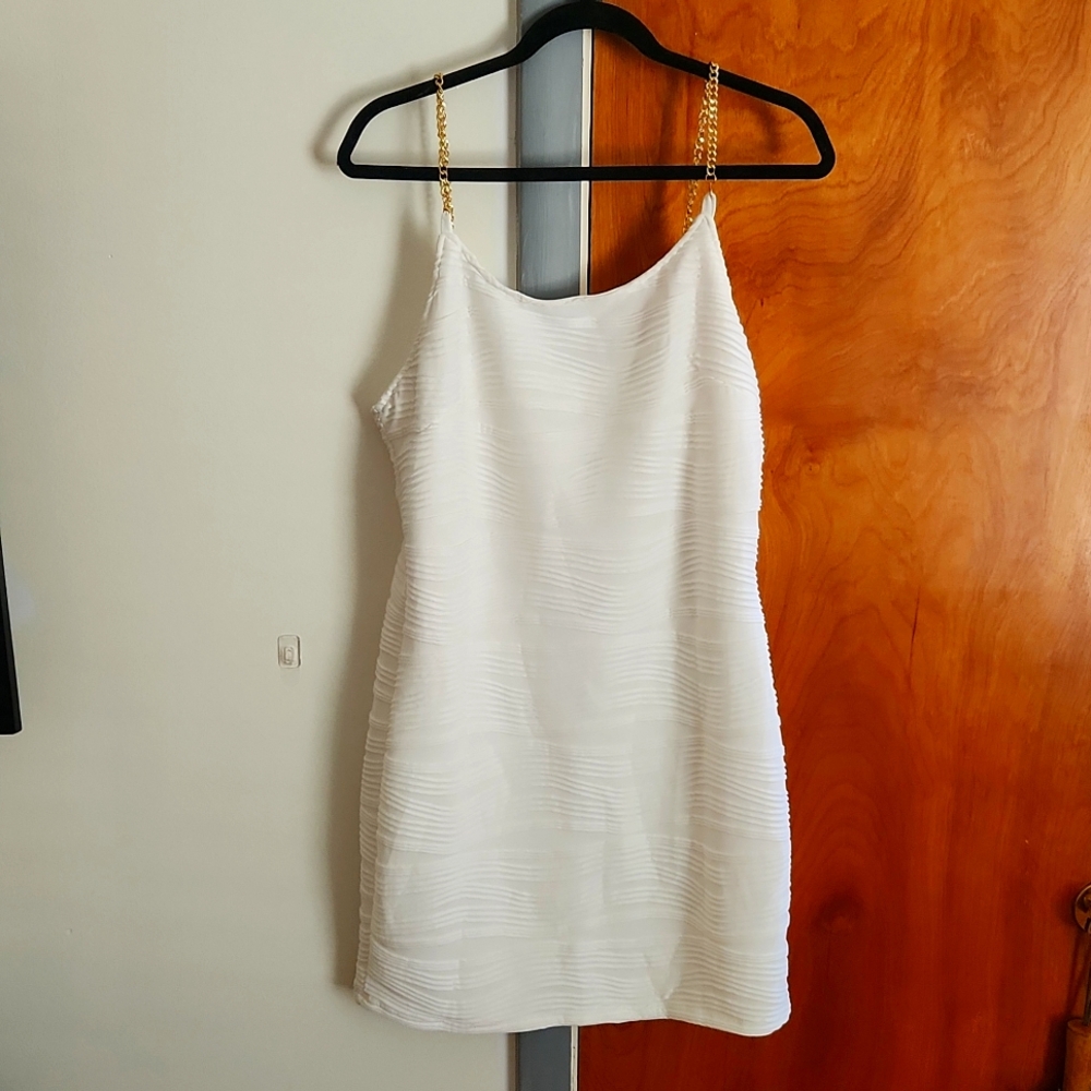 SHEIN Brand New White Chain Strap Dress